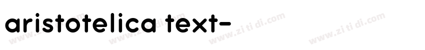 aristotelica text字体转换